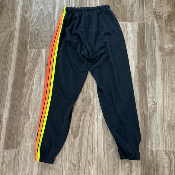 Aviator Nation 5 Stripe Sweatpants Joggers. Navy. Size Small. - Picture 4 of 10